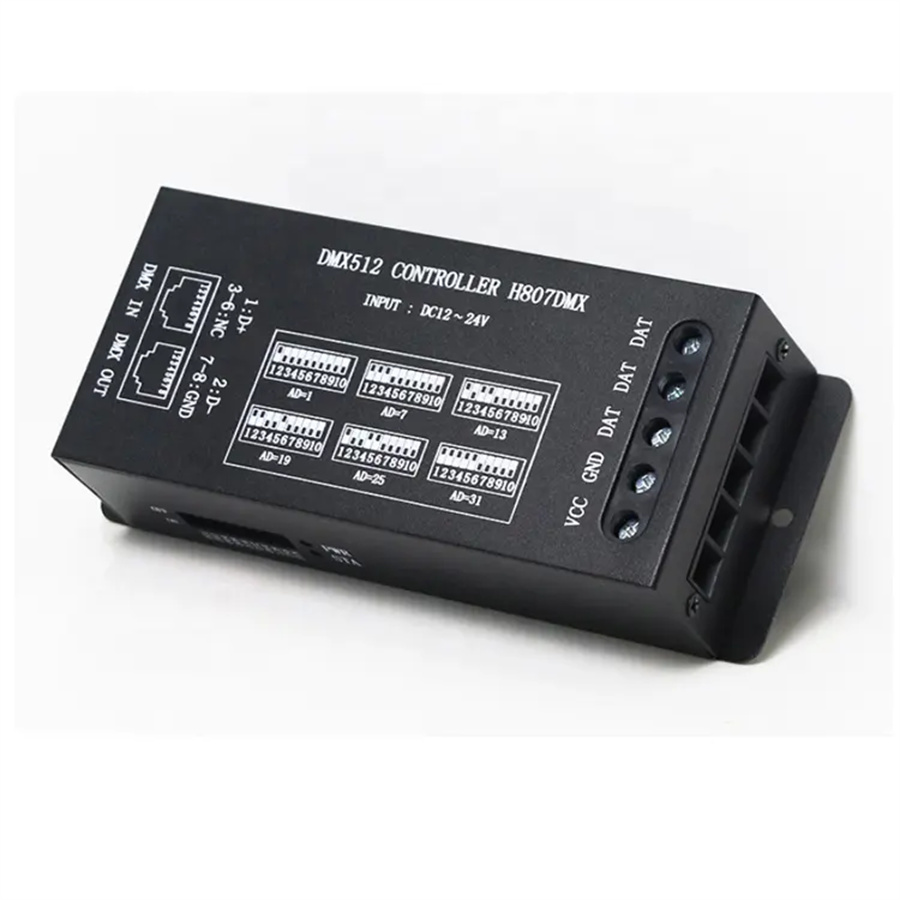 H807DMX DMX Decoder DMX512 Console 1024 Pixels LED Controller