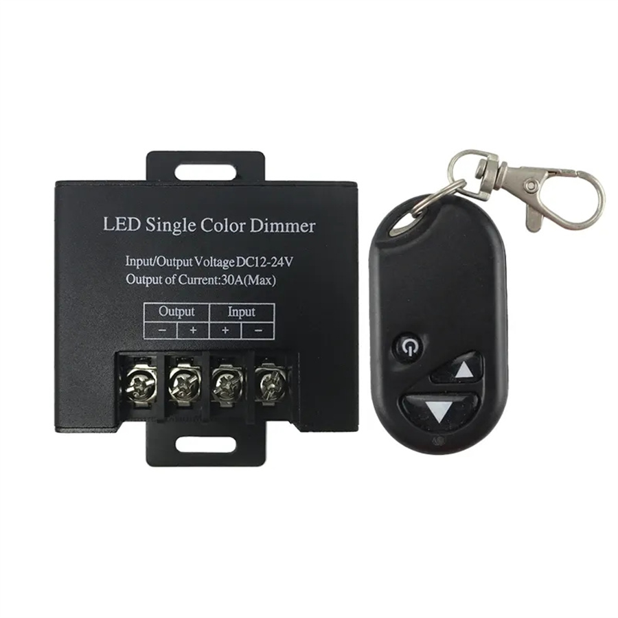 12V 24V DC 3-Key Remote Control LED Strip Dimmer