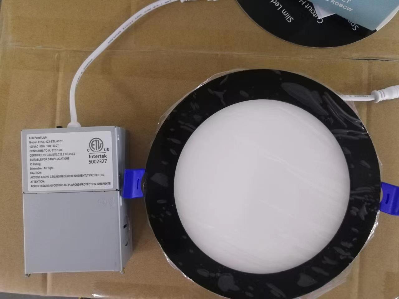 Dimmable 3CCT 5CCT/RGBCCT Square/ Round Ultra-Thin Led 4" 6" 8" 10" Pot Lights Recessed Ceiling Light